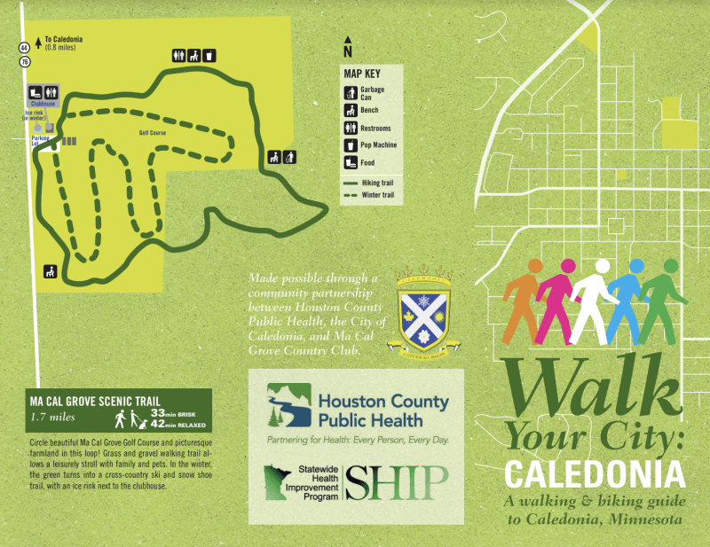 Caledonia County Walking Path in Minnesota